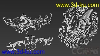 3D打印模型花纹的图片