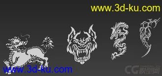 3D打印模型花纹的图片