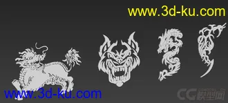 3D打印模型花纹的图片