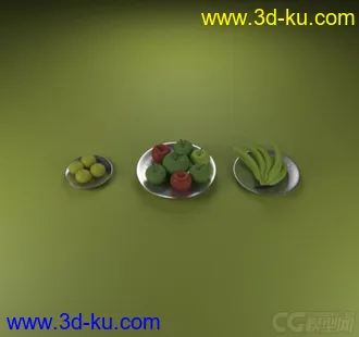 3D打印模型简易水果的图片