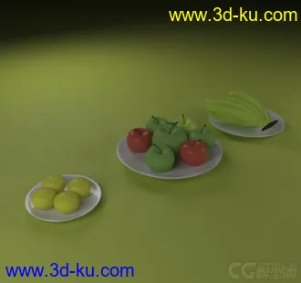 3D打印模型简易水果的图片