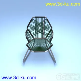 3D打印模型钢架藤椅的图片