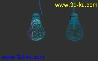3D打印模型灯泡破碎动画的图片