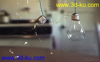 3D打印模型灯泡破碎动画的图片
