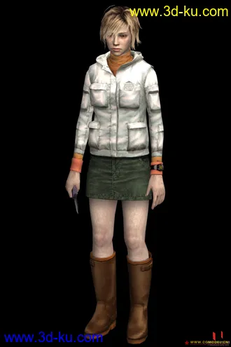 3D打印模型一个游戏的女主角不知道发过没有的图片