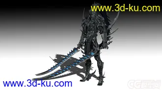 3D打印模型落英女黑骑士的图片
