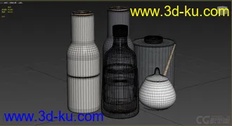 3D打印模型高精小摆件，写实，瓶子的图片