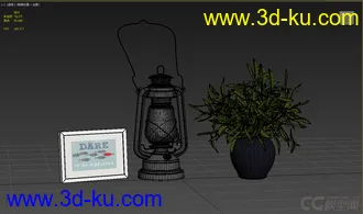 3D打印模型高精小摆件，写实，瓶子，花的图片