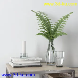 3D打印模型高精小摆件，写实，瓶子，花，书本，蜡烛的图片