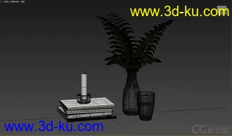 3D打印模型高精小摆件，写实，瓶子，花，书本，蜡烛的图片