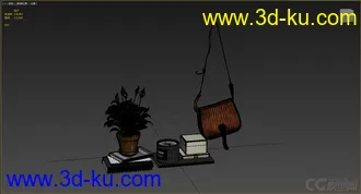 3D打印模型高精小摆件，写实，瓶子，背包，盆栽，书本的图片