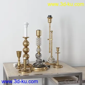 3D打印模型高精小摆件，写实，烛台的图片