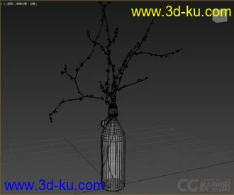 3D打印模型高精小摆件，写实，瓶子，花的图片