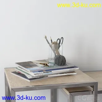 3D打印模型高精小摆件，写实，杯子，书本的图片
