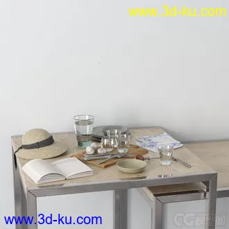 3D打印模型高精小摆件，写实，杯子，书本的图片