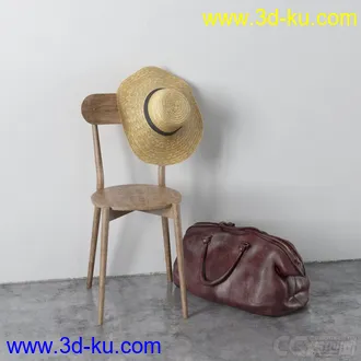 3D打印模型高精小摆件，写实，帽子，椅子，背包的图片