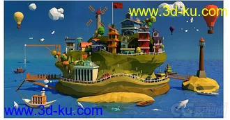 3D打印模型白模，临摹作品的图片