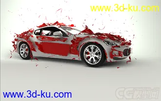 3D打印模型玛莎拉蒂，蜕皮动画的图片