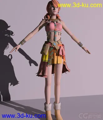 3D打印模型人物绑定的图片