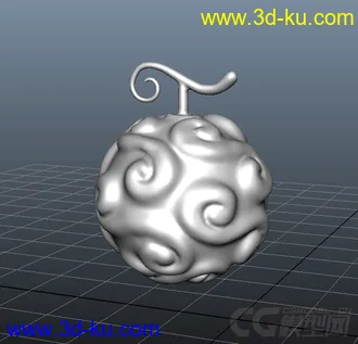 3D打印模型海贼王恶魔果实一枚！可3D打印！的图片