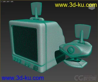 3D打印模型高精，盔甲，监视器，摄像头，电脑的图片