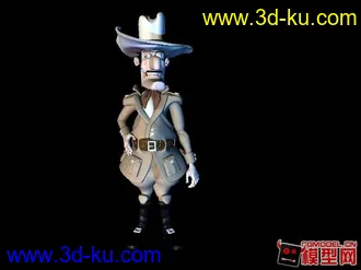 3D打印模型牛仔警察的图片