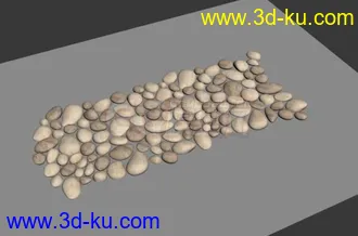 可以四方连续无限复制鹅卵石模型的图片