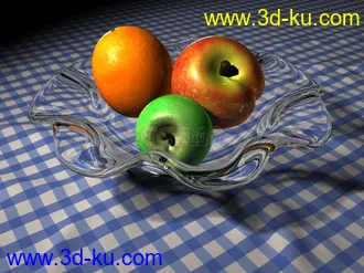 3D打印模型写实水果盘的图片