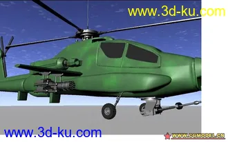 3D打印模型阿帕奇直升飞机的图片