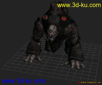 3D打印模型Lava Golem Monster熔岩魔像一个怪物的图片