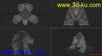 3D打印模型Lava Golem Monster熔岩魔像一个怪物的图片