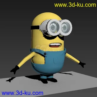 3D打印模型小黄人==不是很精细。。的图片