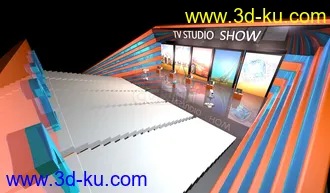 3D打印模型电视演播室的图片