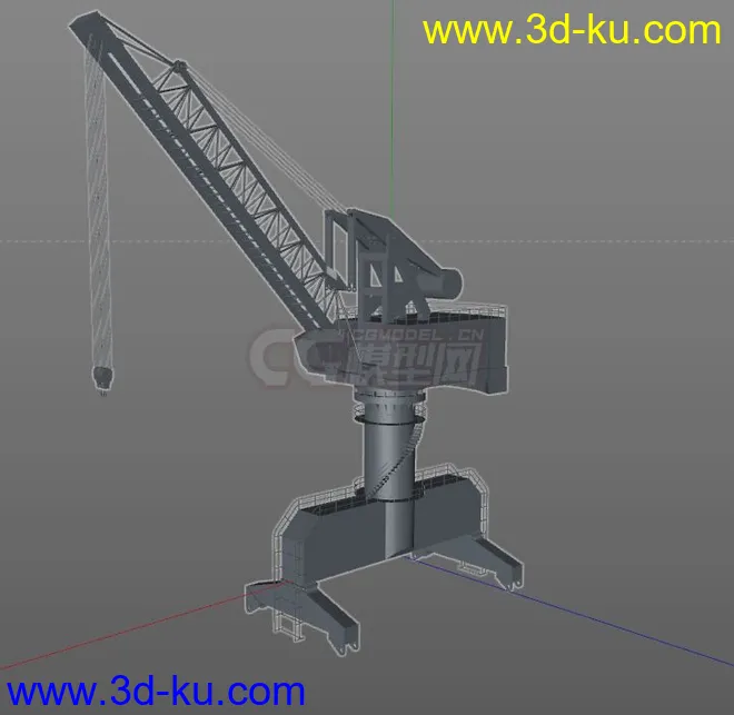 港机 机械 c4d模型的图片1