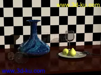 3D打印模型有灯光  摄像机  贴图的图片