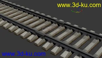 3D打印模型很写实的火车轨道 铁轨  rail track railway的图片