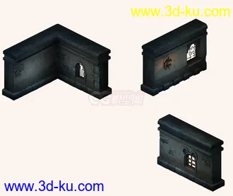 3D打印模型建筑  墙   写实 窗户的图片