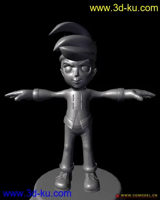 3D打印模型热血英雄 人物的图片