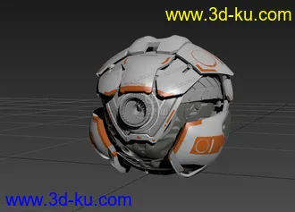 3D打印模型科幻飞行器 探测 飞船  有分解动画的图片