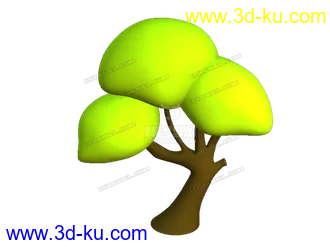 3D打印模型卡通树的图片