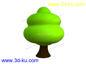 3D打印模型卡通树的图片