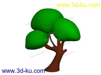 3D打印模型卡通树的图片