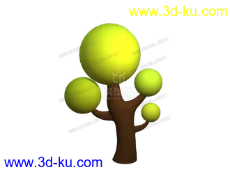 3D打印模型卡通树的图片