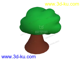 3D打印模型卡通树的图片