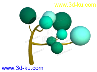 3D打印模型卡通树的图片
