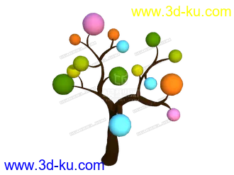 3D打印模型卡通树的图片