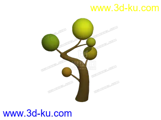 3D打印模型卡通树的图片