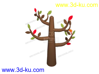 3D打印模型卡通树的图片