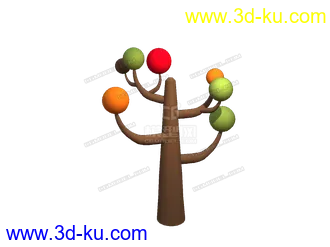 3D打印模型卡通树的图片