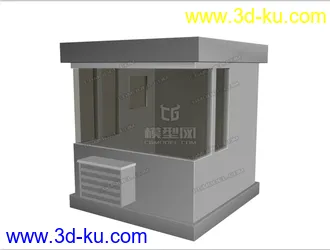 3D打印模型高精，写实，门卫室，保安亭的图片